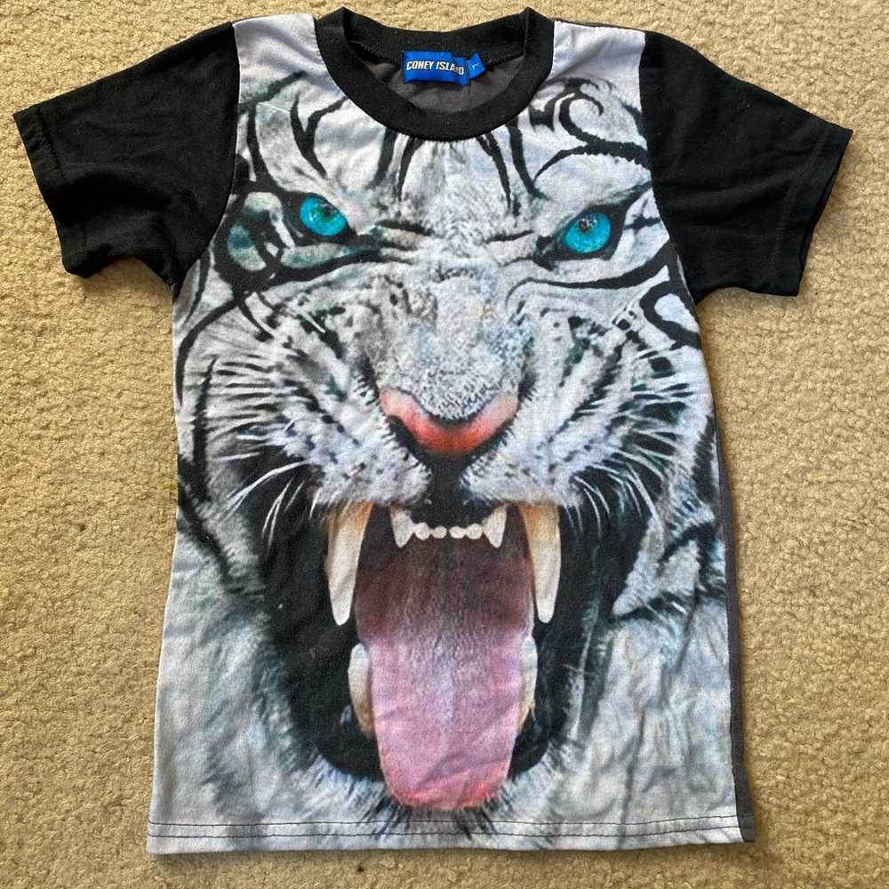 Boys Tiger Graphic Short Sleeve Tee
